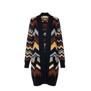 *Missoni For Target Cardigan Sweater Women XS Chevron Stripe Designer Academia